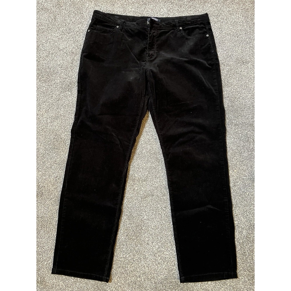 Buffalo David Bitton Mid-Rise Skinny Stretch Corduroy Pants Women's 16/36 Black